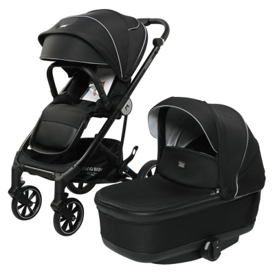 Коляска 2 в 1 Ining Baby Sevila KR338 black 01